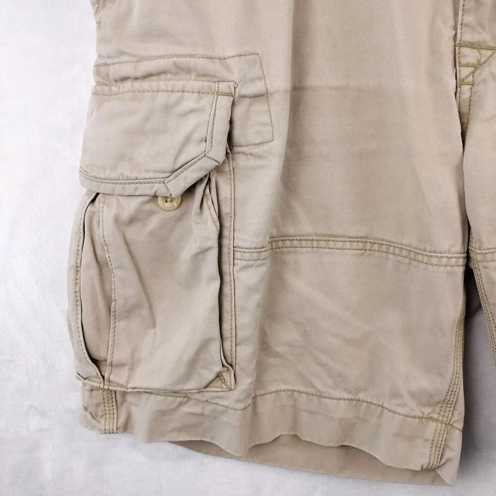 Polo Ralph Lauren Cargo Shorts Mens 40 Beige Gellar Military Paratrooper Pockets